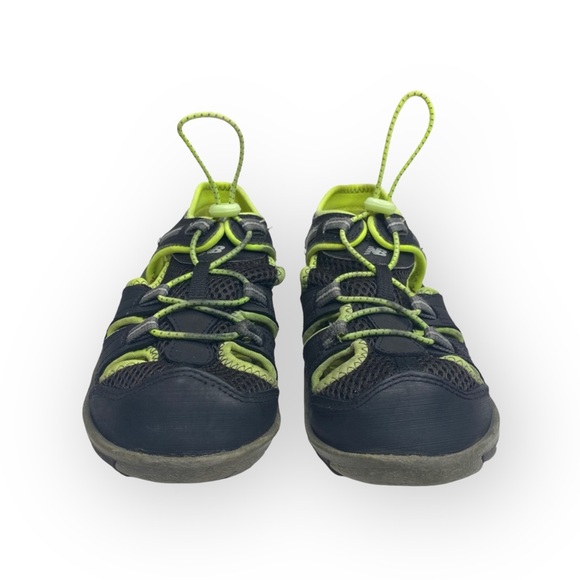 New Balance 𓆉 Adirondack Outdoor Adventure Sandal 𓆉 Black Neon Green 𓆉 Kids 2 - Picture 10 of 16